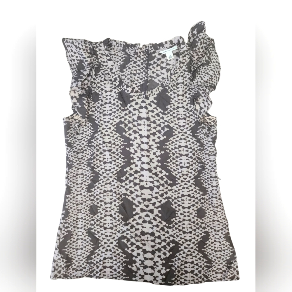 BANANA REPUBLIC 100% silk snake skin print blouse, size XS